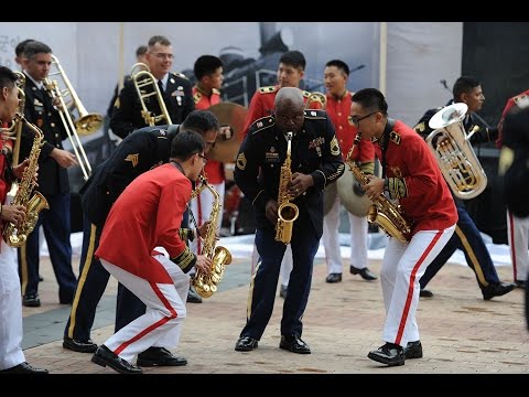 U.S. and Korean Army Bands Perform at Pyeongtaek Station