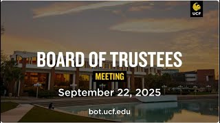 UCF Board of Trustees - September 2025 Update on AI