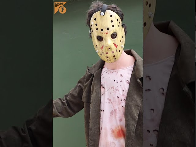 Vídeo relacionado con Funidelia Kit Oficial machete y máscara de Jason Viernes 13 para hombre y mujer, Traje Friday the 13th para adultos, Disfraces de Carnaval, Halloween y Fiestas