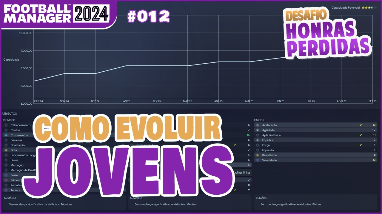 Como EVOLUIR JOVENS promissores no Football Manager 2024 #EP012