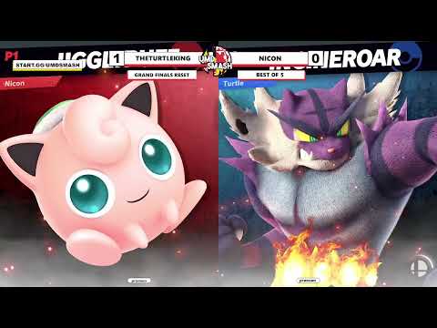 UMD Smash Fest 9/16 Grand Finals - Nicon (Jigglypuff) Vs TheTurtleKing (Incineroar)