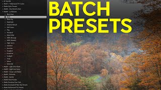 BATCH Apply Presets in Lightroom Classic