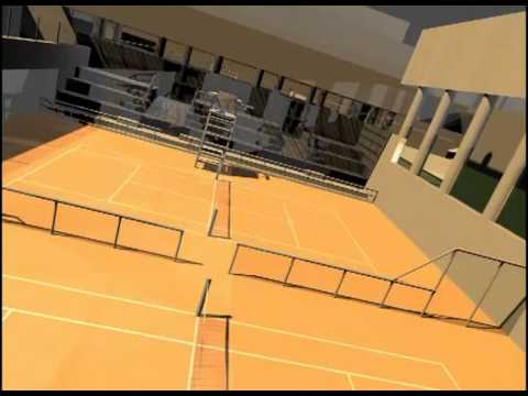 Complexo municipal de ténis da Maia em 3D