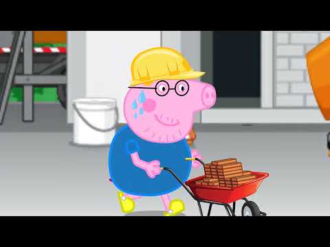 Peppa Pig Cartoon: Daddy... Please Don't Leave Me Alone