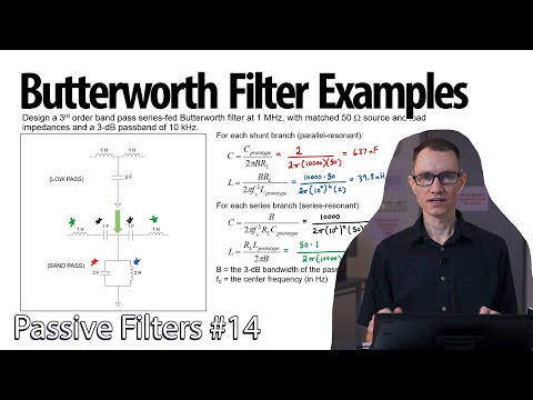 Butterworth Filter Design Examples (14 - Passive Filters)