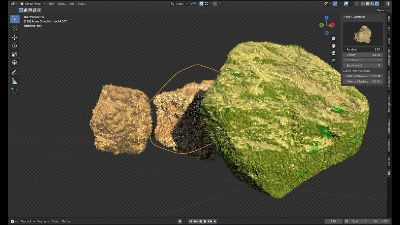 🚨 Rock Generator New Update 1.3.0🔥 Blender Addon