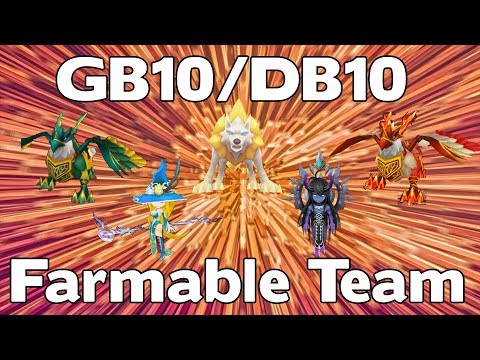 Summoners War - Farmable Team for Giants B10 and Dragons B10 - Same 5 Farmable Monsters