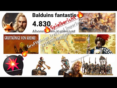 [#Spielbericht] The old World💥Gruftkönige vs Imperium🤺💥🍻🤗 (knapp 1Stunde kommentierter Spielbericht)