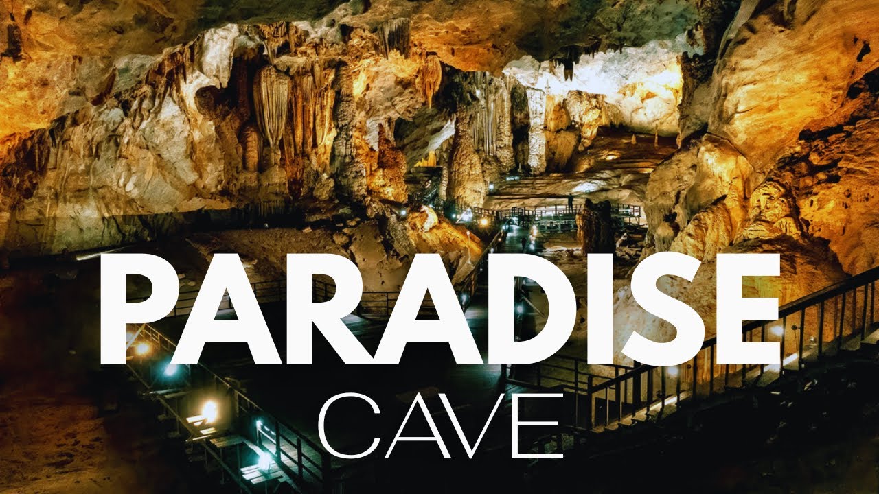 Embark on a visually captivating adventure through Paradise Cave, marveling at its colossal chambers, luminescent formations, and awe-inspiring scale of subterranean splendor.