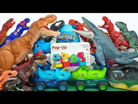 Unboxing de Dinosaurios Feroces: Devour T-Rex Indoraptor D-Rex Nasutoceratops Huevos Dino Mosasaurus