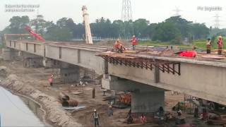 preview picture of video 'Beam Girders Installation on Jaldhaka River Bridge'