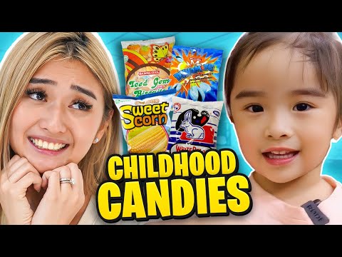 Our 3 Year Old Daughter Tries Snacks and Toys from Our Childhood