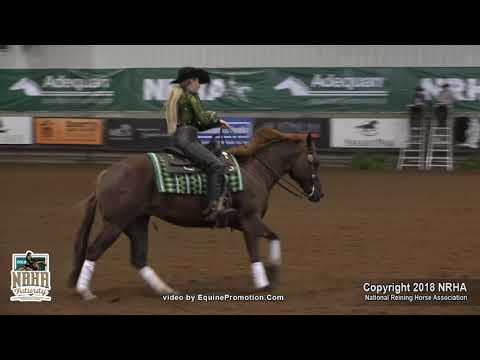 6. Voodoo Smokin Annie ridden by Bo Van Duys   2018 NRHA Futurity Youth 14 18