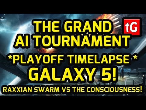 Stellaris Grand AI Tournament Timelapse Playoff Galaxy 5, Raxxian Swarm - The Consciousness