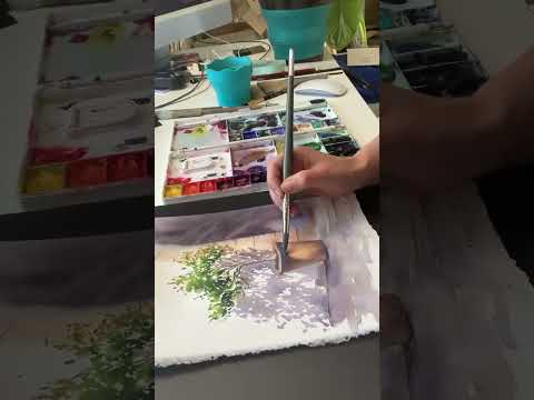 How to Paint Watercolor Shadows #watercolorpainting #paintingtechniques #watercolordemo #art