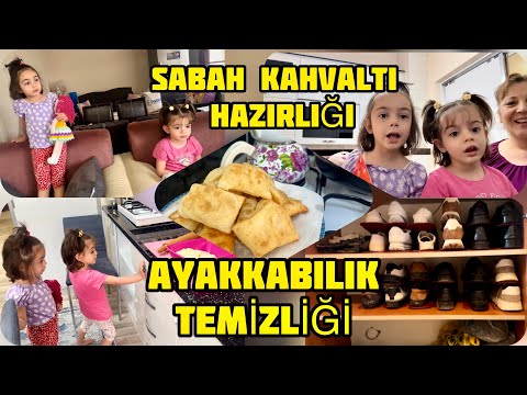 TEMİZLİK VLOG | PİŞİ YAPTIM | KARGO AÇILIŞI | AYAKKABI DOLABIMI TEMİZLEDİM | İKİZLER BAHÇEYE ÇIKTI