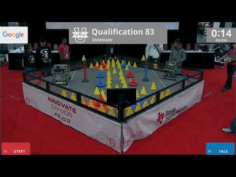 2018 VEXU Innovate Q83 - UTEP7 vs TAL5 - 49 to 41