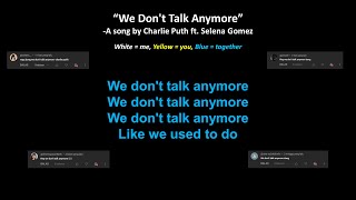 Download lagu Charlie Puth ft. Selena Gomez - We Don't Talk Anymore (Karaoke Duet Version) | Male Part Only mp3 Download lagu Charlie Puth ft. Selena Gomez - We Don't Talk Anymore (Karaoke Duet Version) | Male Part Only mp3
