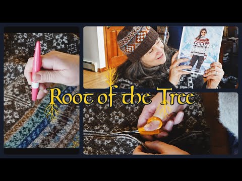 Needle Felted Steeks| The Yell by Marie Wallin| Wilderness Knits| Maine Crafting Vlog