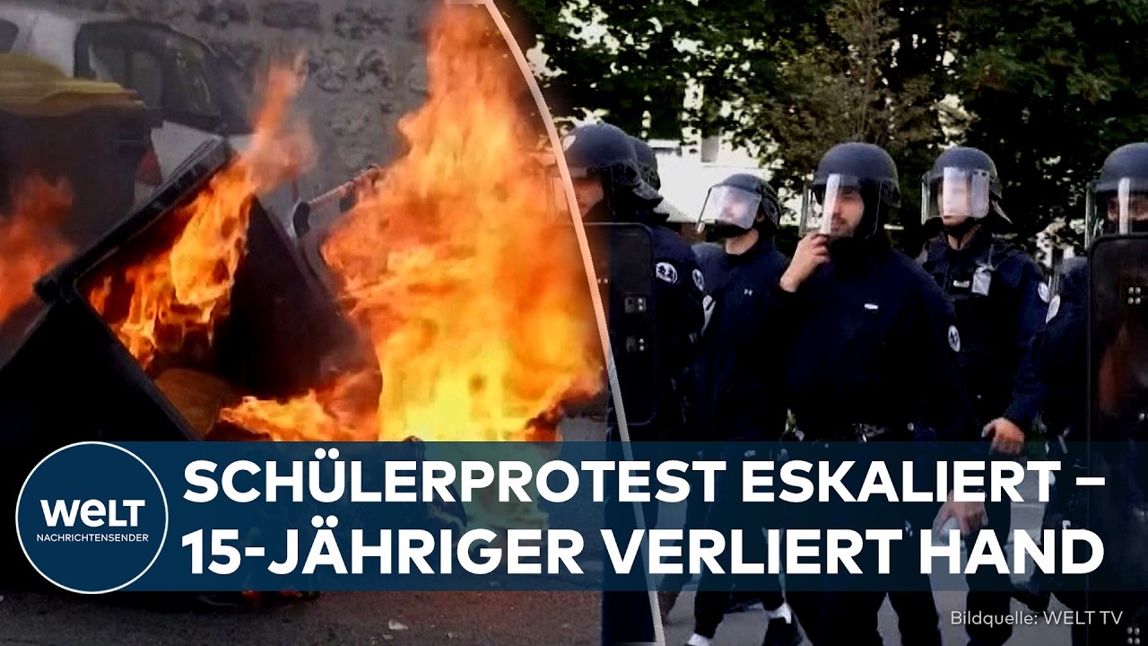 FRANKREICH: Polizeigranate reißt 15-Jährigem die Hand ab – Schülerproteste eskalieren immer weiter