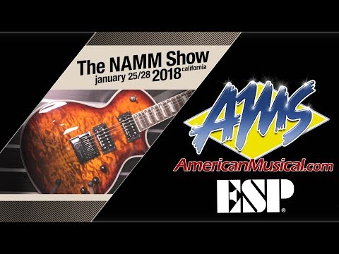 ESP LTD EC 1000 with Evertune Bridge - AMS at NAMM 2018