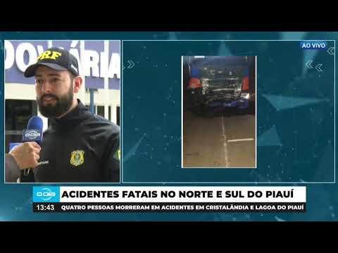 Acidentes com fatalidades: Lagoa do Piauí, Cristalândia e Passagem Franca 04 03 2024