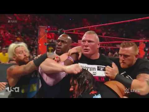 WWE Serious FiGht ... Brock Lesnar Vs Samoa Joe ,,Real Fight ..