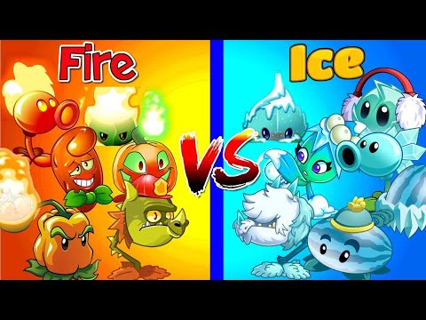 Team Fire vs Team Ice Plants vs. Zombies 2 - PVZ2 game
