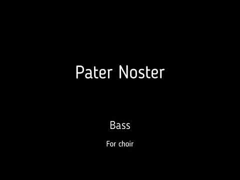 Choir/chór J. Świder - Pater Noster - Bass + score
