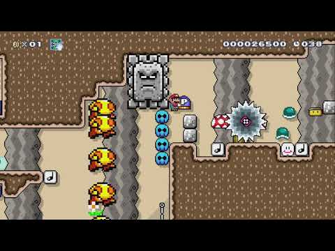 -+Y Casual Desert Marathon -+Y by Denmarkian - Super Mario Maker 2 - No Commentary 1bv