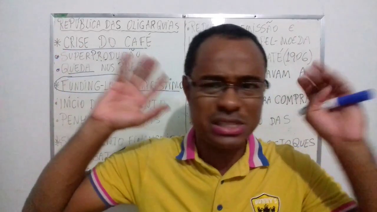 CRISE DO CAFÉ, FUNDING-LOAN e CONVÊNIO DE TAUBATÉ. (Prof. Luis Claudio)