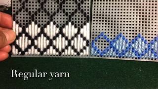 How to make plastic canvas coasters: Diamond Stitch