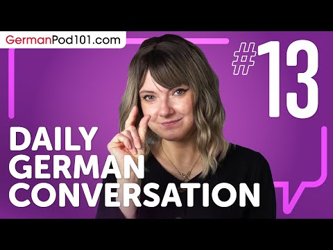 learn about verb conjugation in a formal conversation in German Daily German Conversations 01