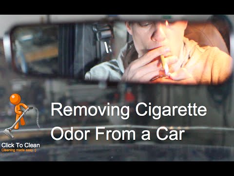 Remove cigarette smell from a car with Chlorine Dioxide.