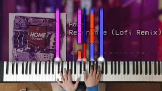 HOME - Resonance (Lofi Remix) | Piano Synthesia Tutorial