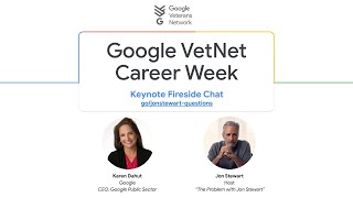 Executive Fireside Chat with Jon Stewart and Karen Dahut, CEO of Google Public Sector