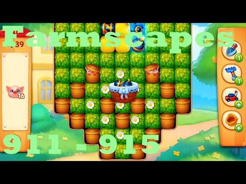 Farmscapes Level 911 - 915 HD Gameplay Walkthrough |  3 - match game | android | ios | pc | app
