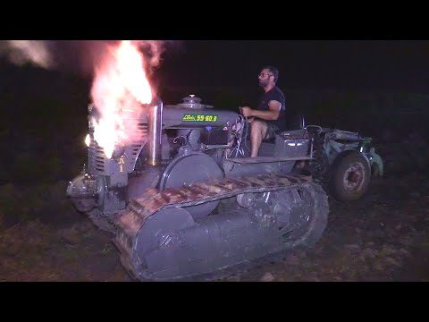 Aratura sabato notte trattori d'epoca - San Biagio 2025 | Vintage hot bulb tractors night plowing