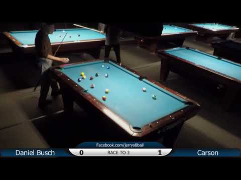 #4 - Daniel BUSCH vs Carson CHIU / Jerry's 8-Ball Tournament / April 2019
