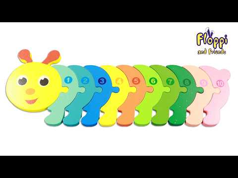 Learn Numbers and Colors with The Hungry Little Caterpillar and Floppi | Learn the Days of the Week