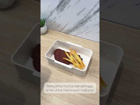 Gambar Kris Ziga Kotak Makan Dengan Sendok & Garpu 750 ml - Hijau