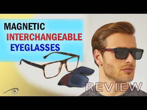 Armani eyeglasses with magnetic sunglasses