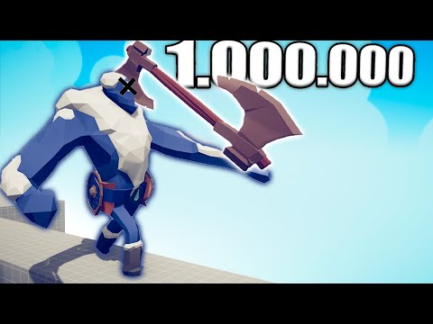 1.000.000 DAMAGE AXE THROWER vs UNITS - TABS | Totally Accurate Battle Simulator 2023