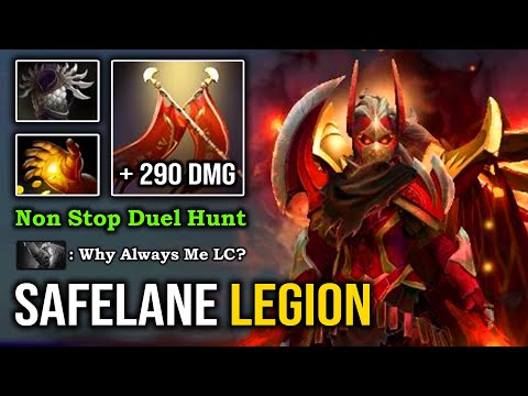 NONSTOP HUNTING FOOD Nobody Can Farm with Midas Safelane Legion Commander +290 Free Damage DotA 2