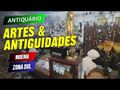 ARTS & ANTIQUES (Part 1): Huge antique shop in Moema, full of treasures, sculptures and relics.