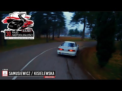 Samusiewicz / Kisielewska - Honda Integra - 30 Rajd Niepodległości 2021