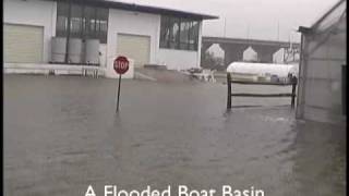 preview picture of video 'Flooded Boat Basin at VIMS'
