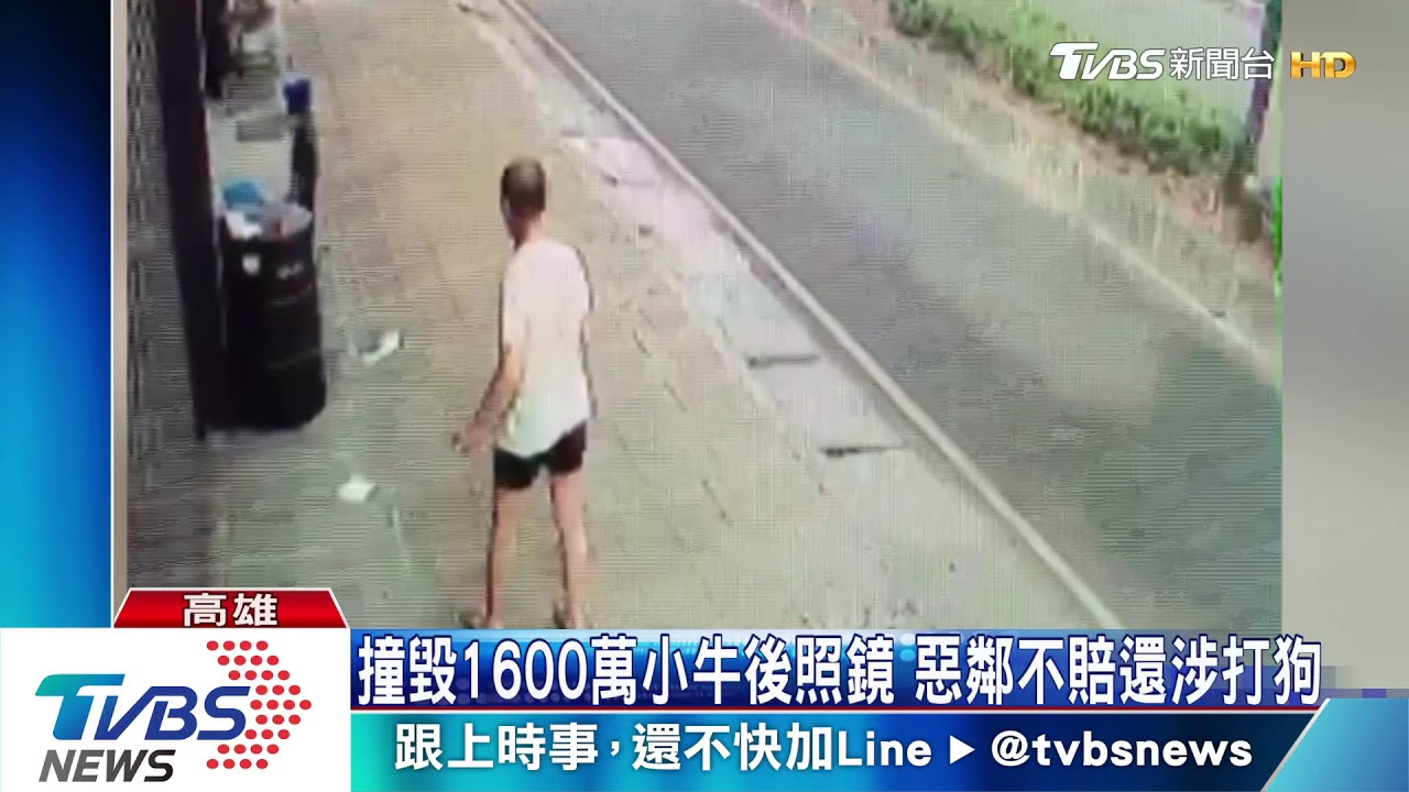 撞毀1600萬小牛後照鏡　惡鄰不賠還涉打狗