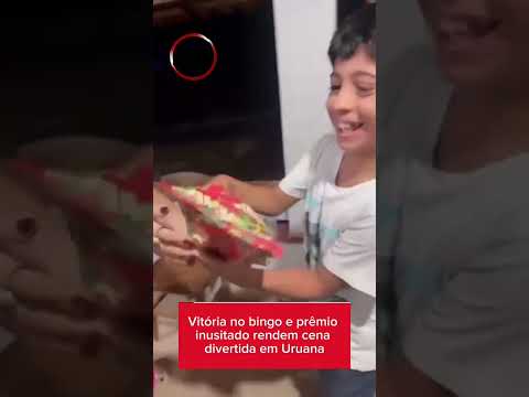 Vitória no bingo e prêmio inusitado rendem cena divertida em Uruana