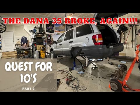 Jeep Grand Cherokee WJ Dana 35 to Dana 44 swap - Quest for 10’s part 3.